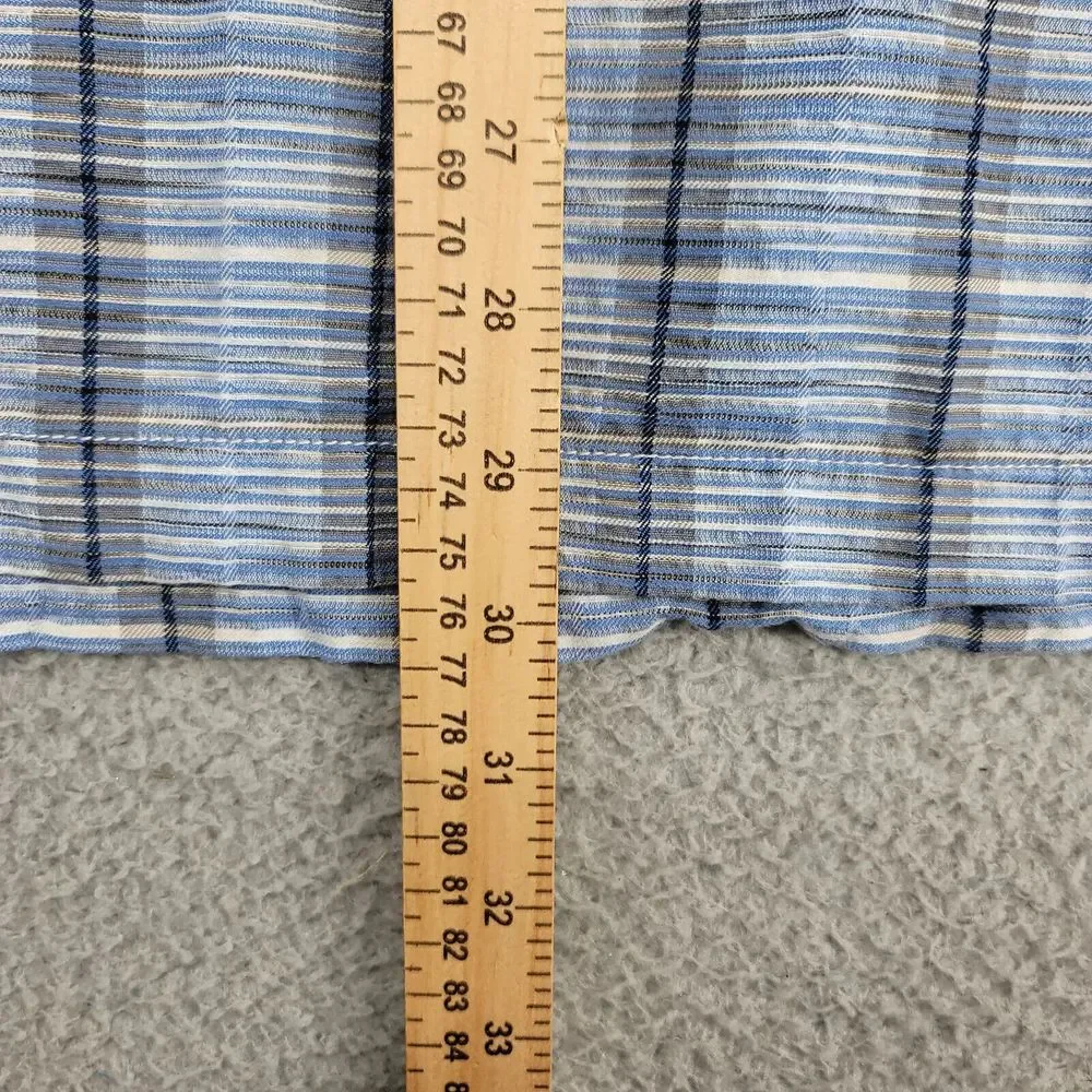 Tommy Bahama Shirt Mens Large Blue Silk Camp Outdoors Beach Lightweight Original